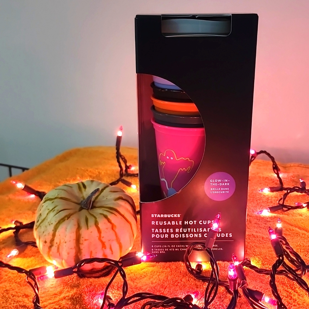 Halloween glow in the Dark reusable hot cups